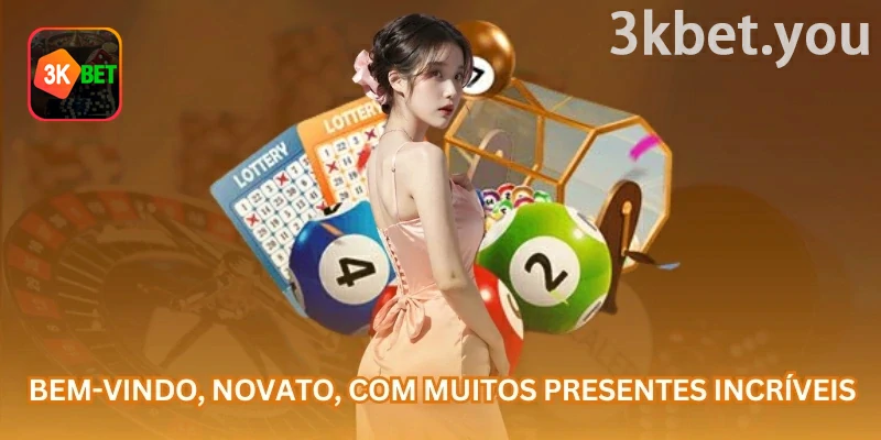 Bônus de boas-vindas apresentado para uma nova conta da 3kbet