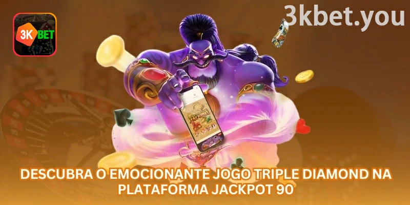 Jackpot 90 Online na 3kbet: Triple Diamond representa o estilo clássico de slot, com símbolos simples e foco em combinações diretas nas linhas de pagamento.