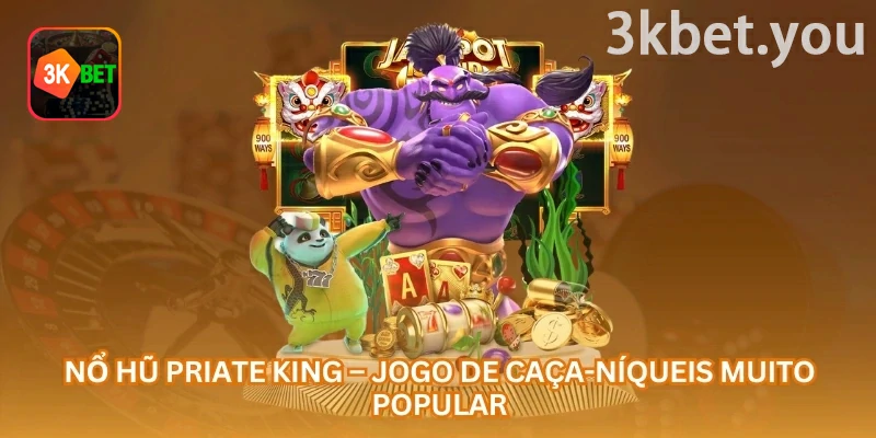 Pirate King Online na 3kbet: Pirate King online é um caça-níqueis com tema de piratas, rolos clássicos, 25 linhas de pagamento, símbolos especiais e possibilidade de jackpot.