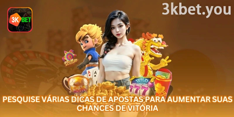 Dados Online na 3kbet: Pesquise várias dicas de apostas para tomar decisões mais cuidadosas no jogo.